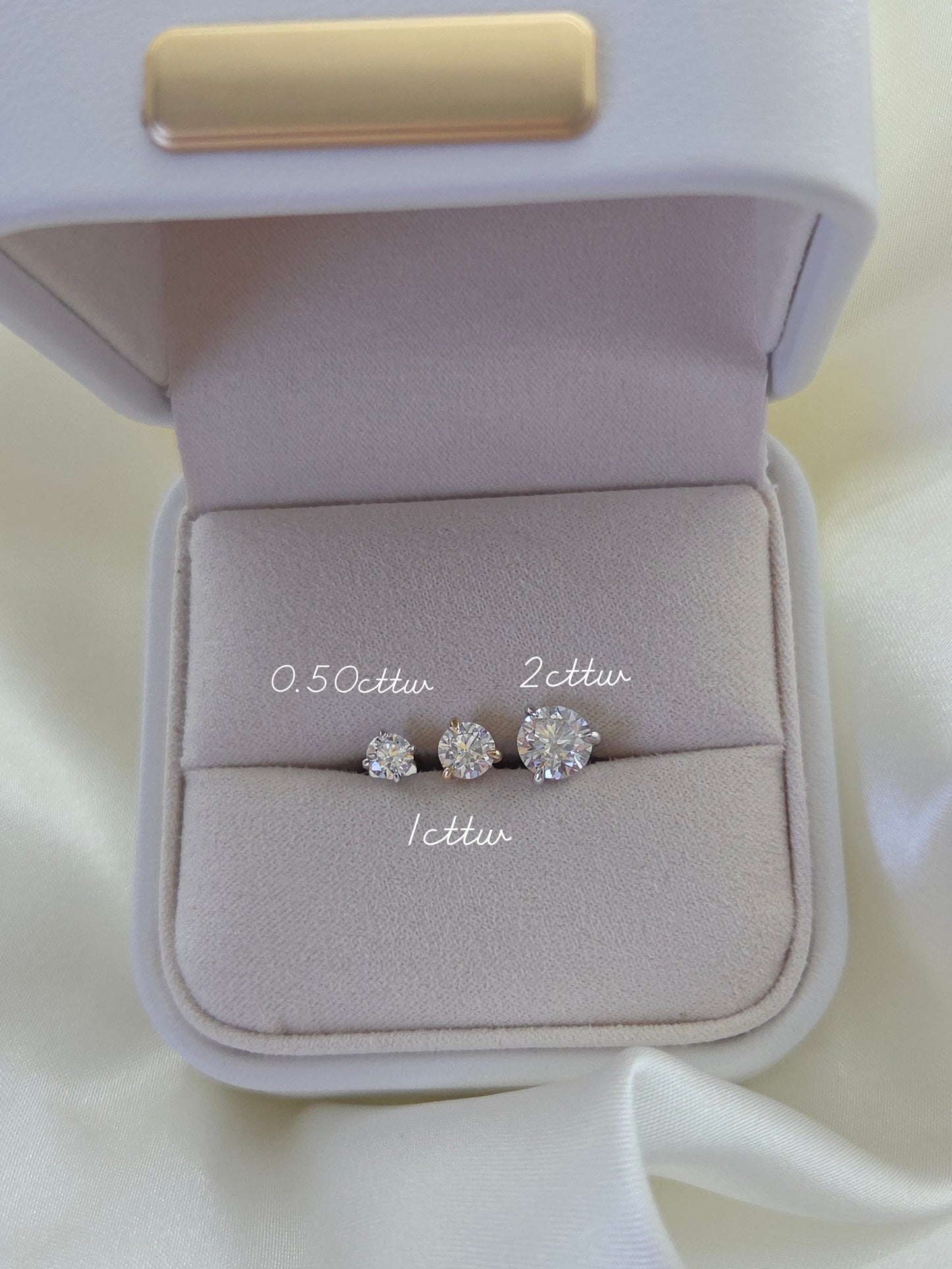 0.50cttw 925 Diamond Studs